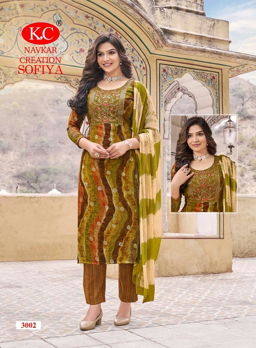 Navkar Sofiya Vol-3 - Kurti Pant With Dupatta